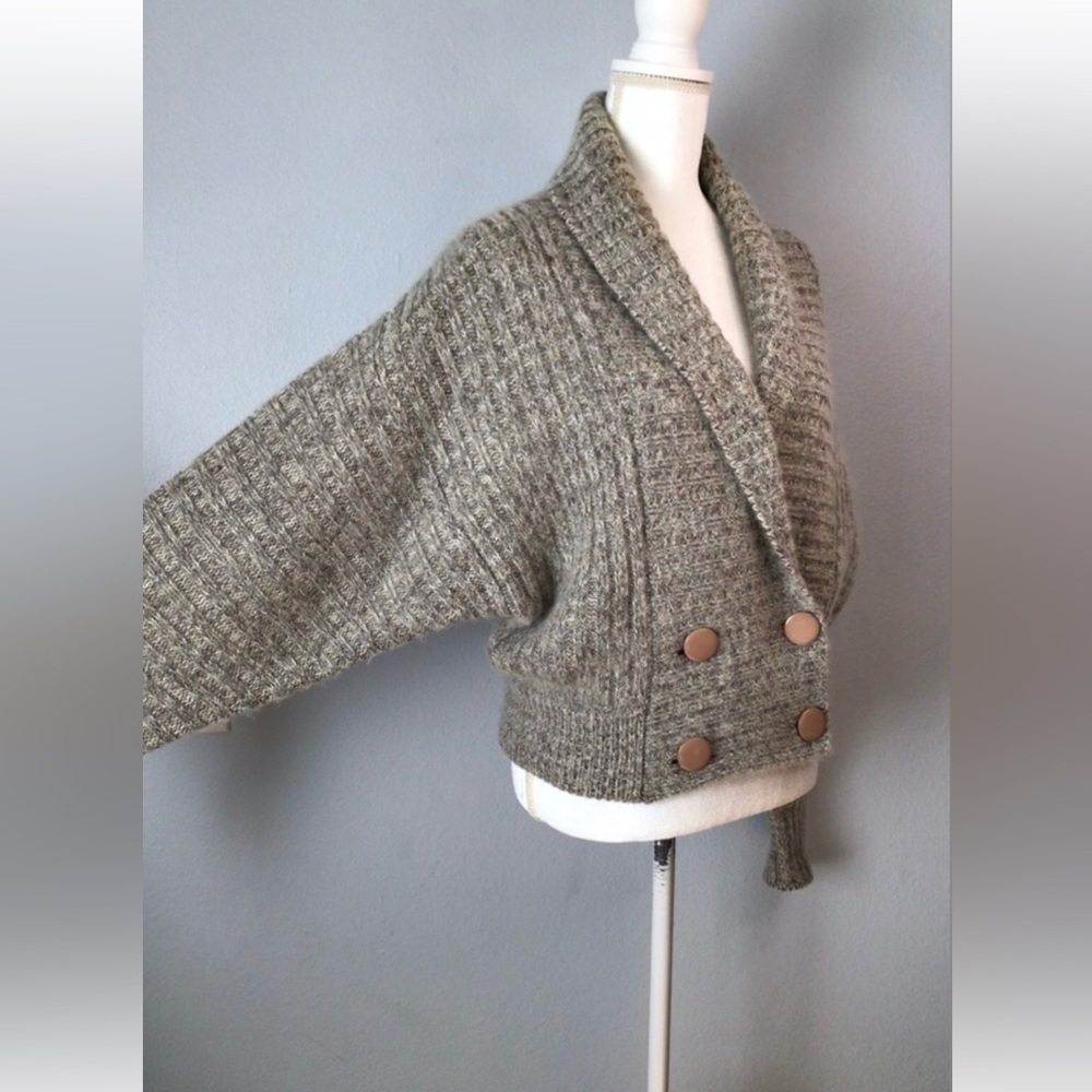 Vintage I. B. Diffusion Wool Mohair Blend Cardigan Sweater - Picture 9 of 13